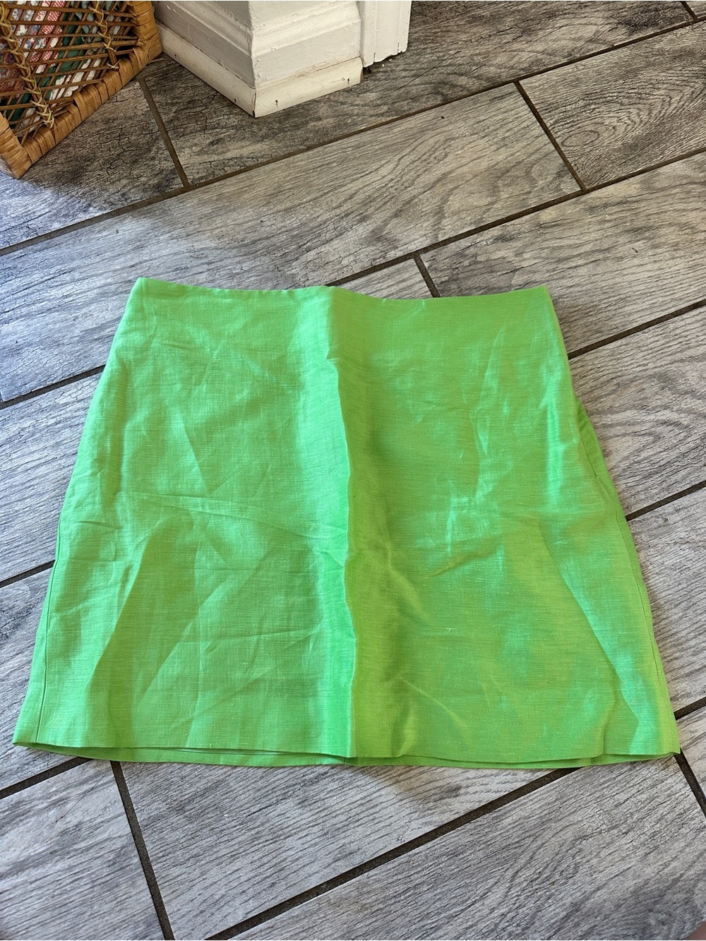 & Other Stories Green Mini Skirt sz 8